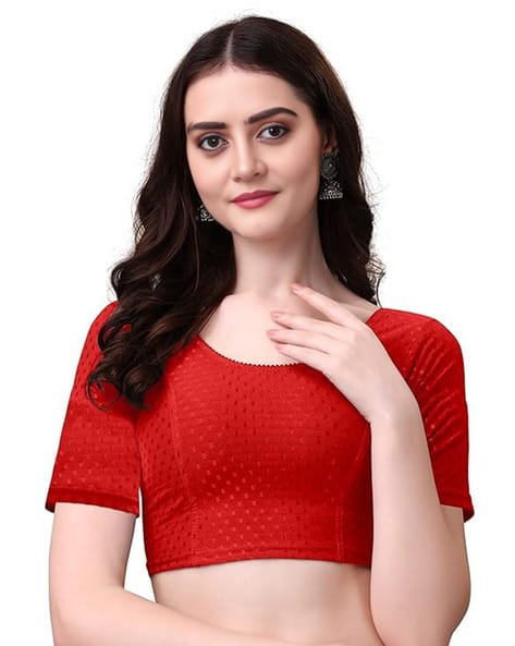 Buy Red Blouses for Women by SHUBHAM EXCLUSIVE Online