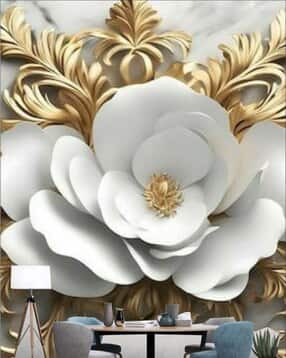 kshirsa Flloral Print Waterproof Removable Wallpaper-picture-2