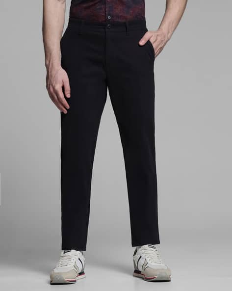 Jack & Jones Men Slim Fit Flat-Front Chinos