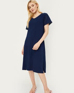 max Schiffli Embroidered V-Neck Nightgown-picture-24