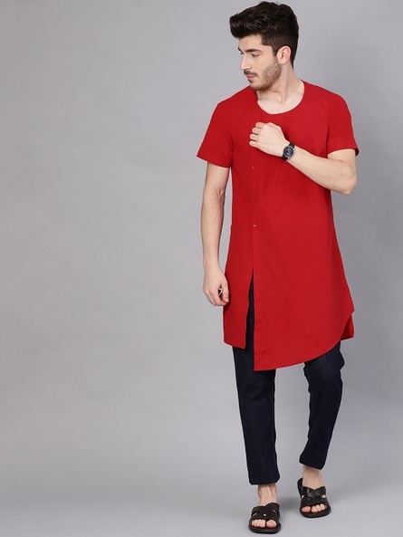 See Designs Asymmetric Hemline Kurta