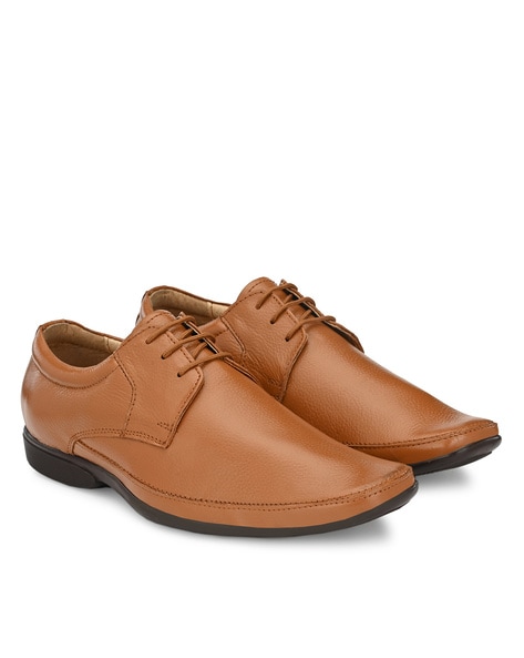 Hirels Textured Formal Lace-Up Shoes