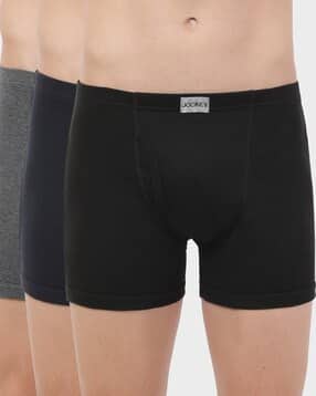 Pack of 3 Boxer Briefs with Elasticated Waist