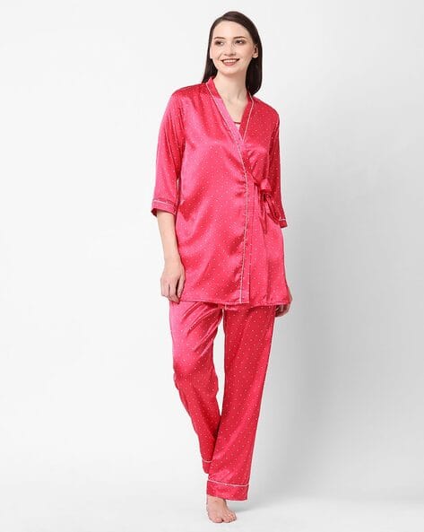 Buy Red Night&LoungeWearSets for Women by SWEET DREAMS Online