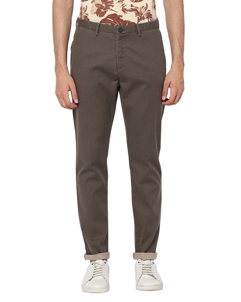 Blackberrys Mid-Rise Slim Fit Trousers