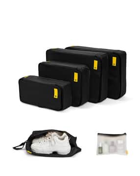 mokobara Pack Of 6 Texture Pattern Travel Pouch with Zip Closure-picture-48