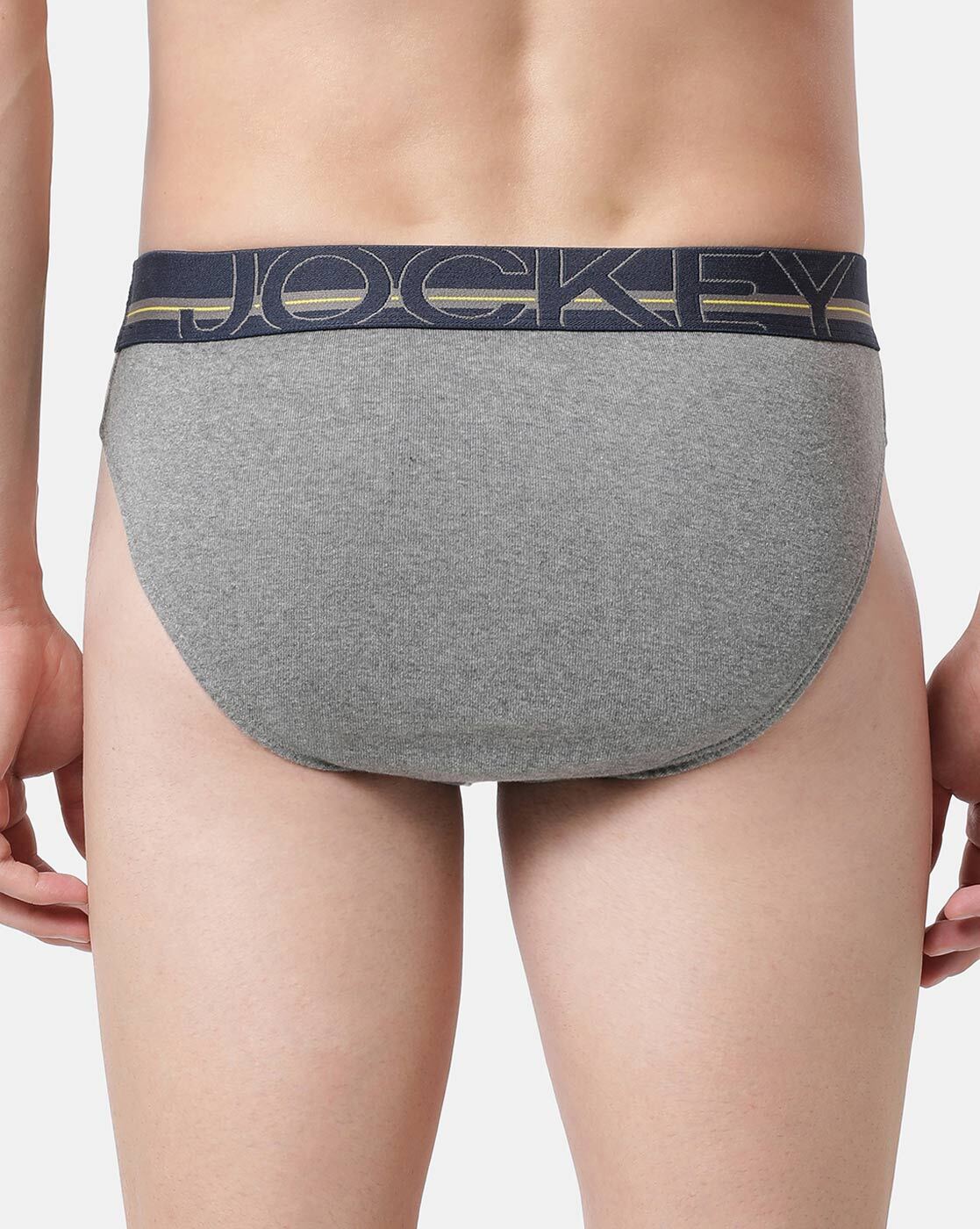 Buy Grey & Navy Blue Briefs for Men by JOCKEY Online | Ajio.com