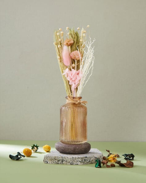 Dried Flowers Gulmohar Bud Vase with Flower