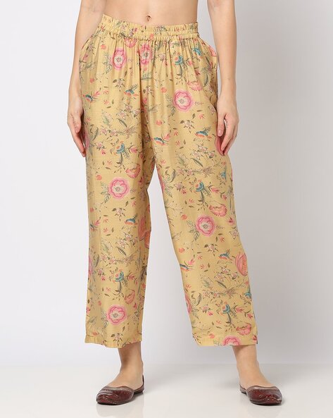 Women Floral Print Pants Price in India