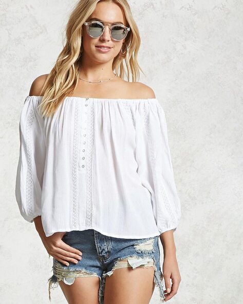 Off Shoulder Top with Lace