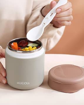 Colourblock Stainless Steel Lunch Pot
