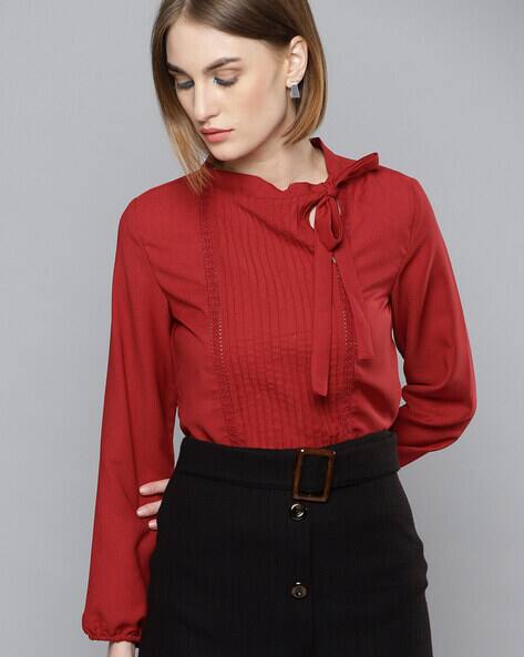 marie ruffle top