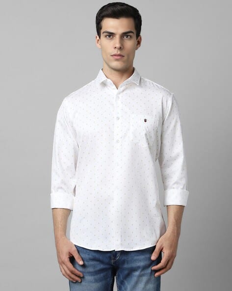 Men Printed Slim Fit Shirt