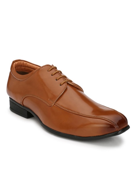 Hirels Textured Formal Lace-Up Shoes