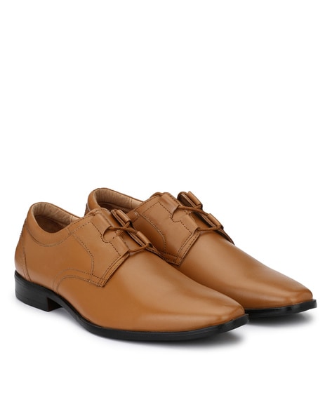 Hirels Textured Formal Lace-Up Shoes