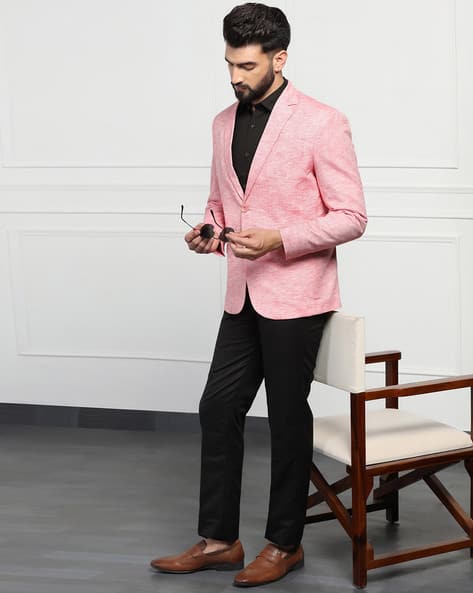 Black Pant Black Shirt With Pink Blazer Pink Shirt Black Coat Store