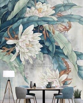 kshirsa Floral Print Waterproof Removable Wallpaper-picture-18