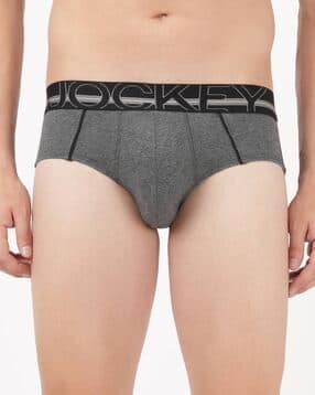 jockey Typographic Print Briefs with Elasticated Waist-picture-11