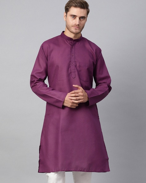 Sojanya Long Kurta with Patch Pocket