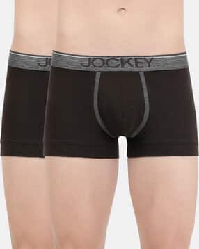 jockey Pack of 2 Trunks with Elasticated Waistband-picture-37