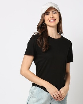 Best Offers on Crew neck tshirt upto 20 71 off Limited period sale AJIO