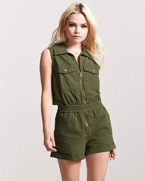 Textured Sleeveless Jumpsuit