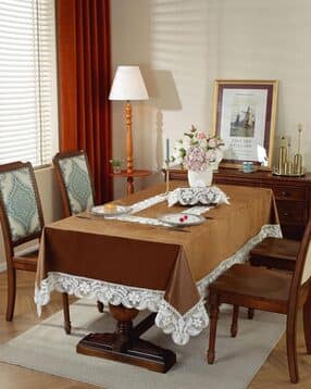 Floral Lace 6-Seater Table Cover