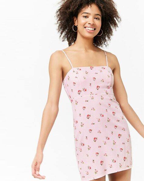 strapless open back dress Cowl Drape Back Sequin Mini Dress Hot Pink main image 1