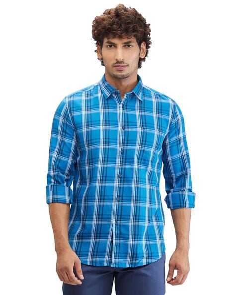 Parx Men Checked Slim Fit Shirt