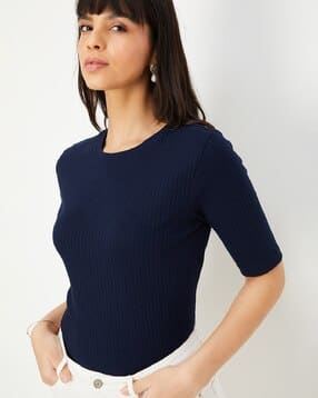 max Women Ribbed Round-Neck Top-picture-41