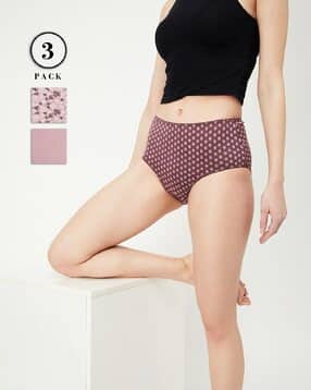 Women Pack of 3 Printed Hipster Panties-image-47