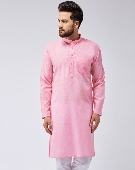 Sojanya Long Kurta with Patch Pocket