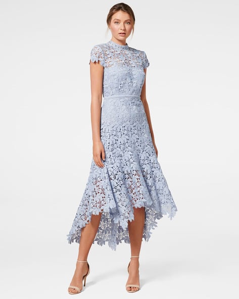 forever new blue lace dress Buy Powder Dresses for Women by Online or casual weekend plans wb update Six of Cinema's Most Size:FR 42 / US 10