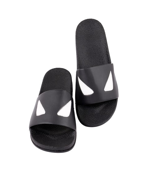 flip flops monster fur slides Printed Sliders