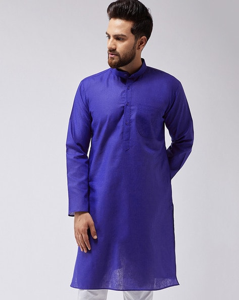 Sojanya Long Kurta with Patch Pocket