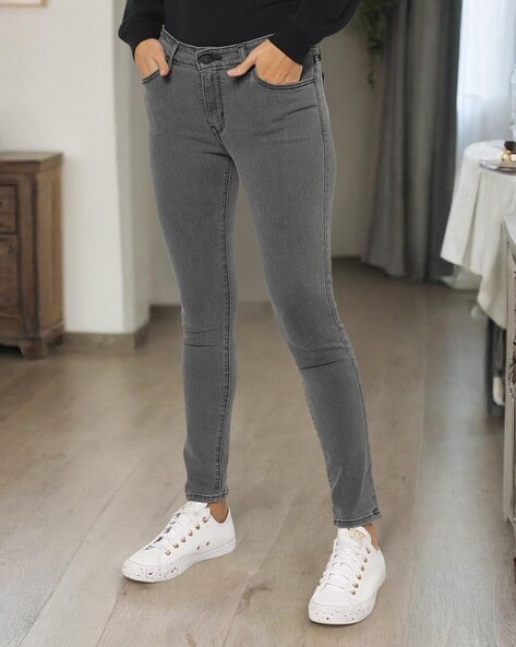 Levi's 711 grey best sale