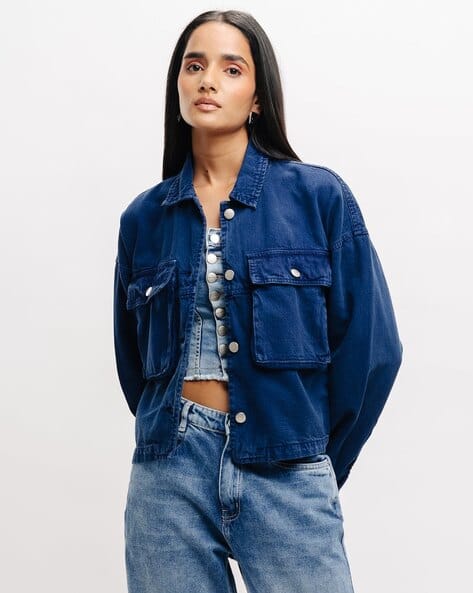 Buy Blue Jackets Coats for Women by Freakins Online