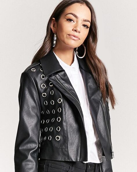 Leather jacket for womens forever 21 best sale