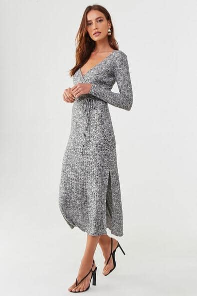 Buy Forever 21 Speckled A-line Dress with Tie-Up Online | Ajio.com Buy Forever 21 Speckled A-line Dress with Tie-Up Online | Ajio.com