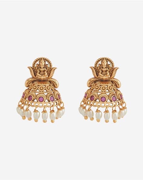 Buy Red Earrings for Women by Kushal's Fashion Jewellery Online