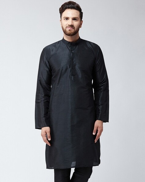 Sojanya Straight Kurta with Mandarin Collar