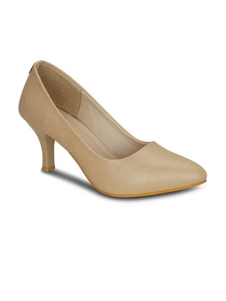 Solid Pumps with Kitten Heels