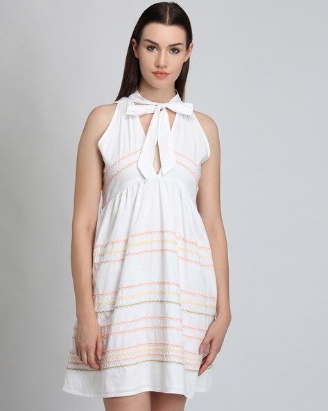 Buy White Dresses for Women by LA LOFT Online Ajio