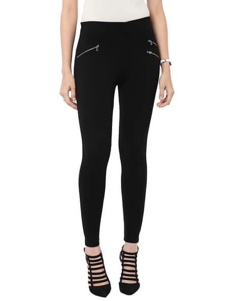 High Rise Jegging with Zip Detail