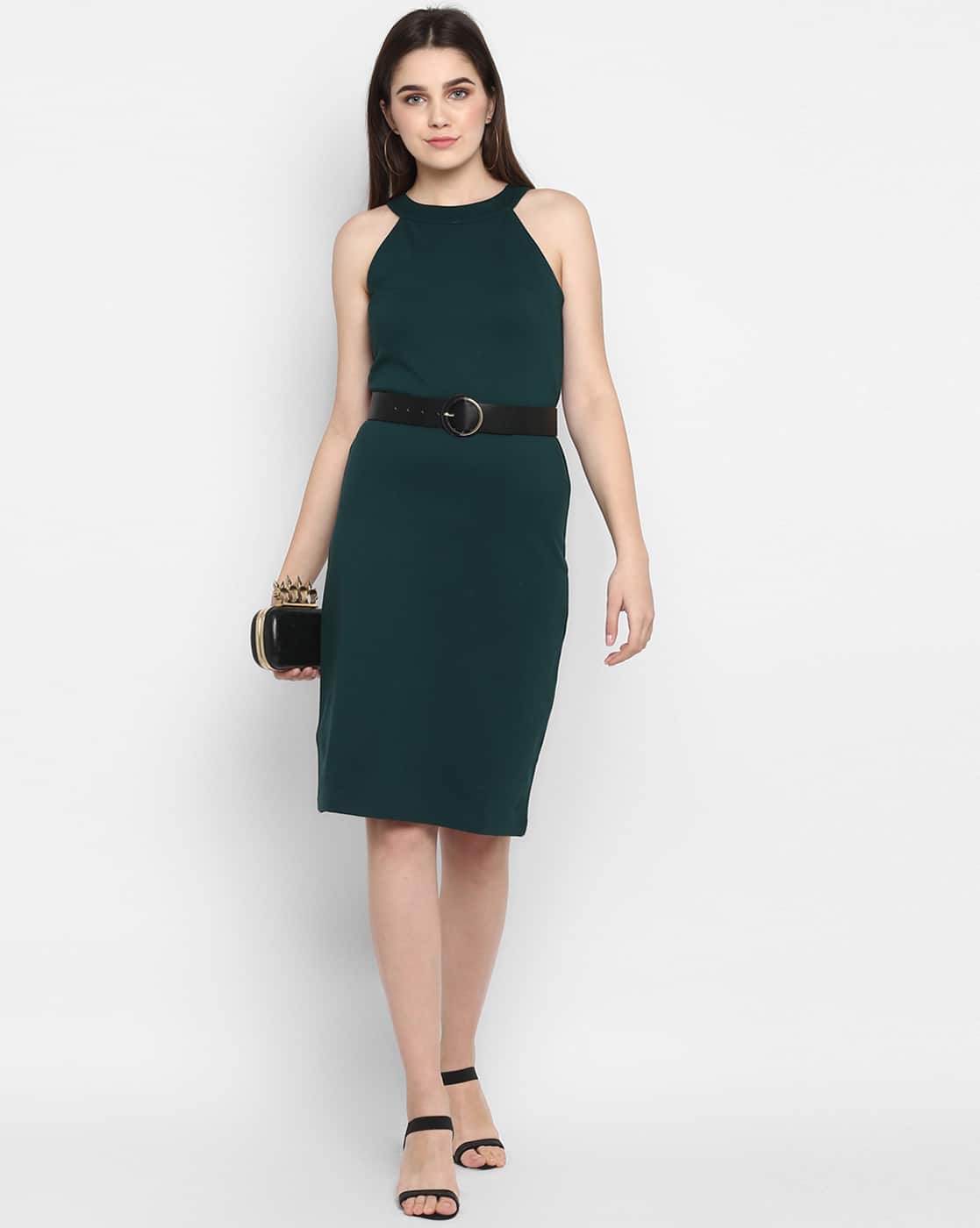 urbanic bodycon dress Women > Dresses | Urbanic Women's Shimmer Halter Neck Bodycon Dress