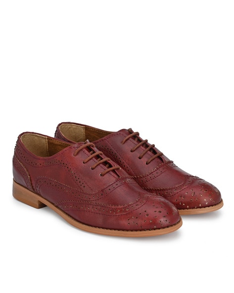 Zebba Lace-Up Casual Shoes with Broguing