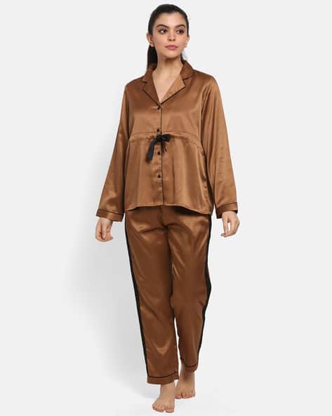 Buy Brown Night&LoungeWearSets for Women by PRETTY LOVING THING