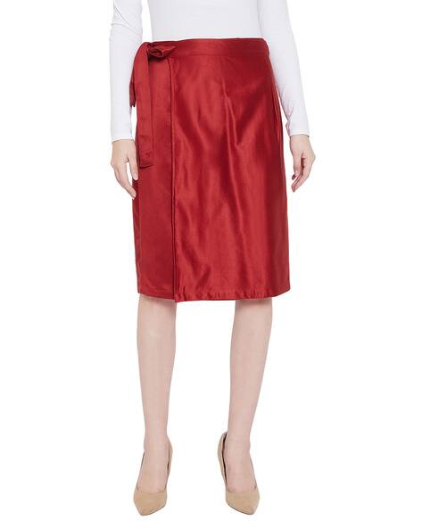 Buy Red Skirts for Women by Ruhaan'S Online