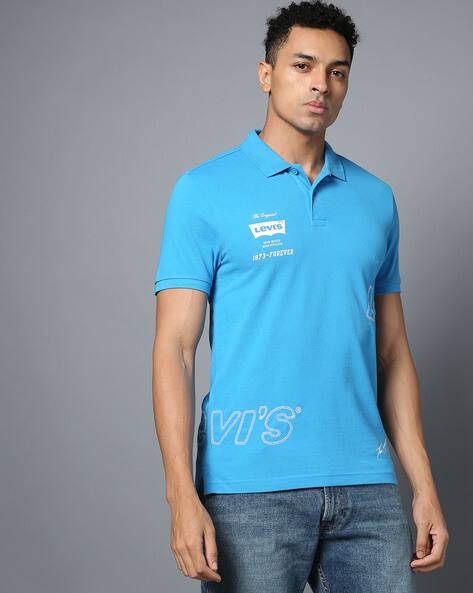 Men Logo Embroidered Regular Fit Polo T-Shirt