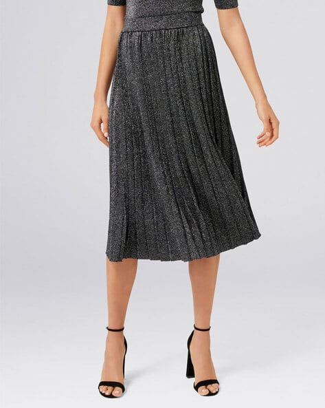Buy Black Metallic Skirts for Women by Forever New Online